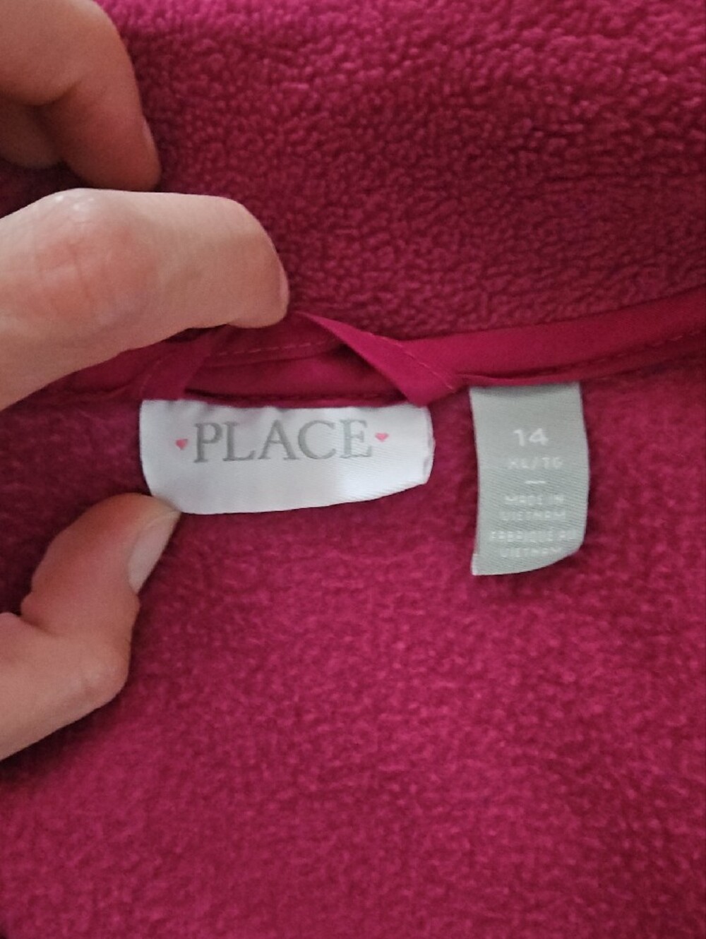 Place Raspberry Pink Full-Zip Fleece Jacket - Picture 3 of 3